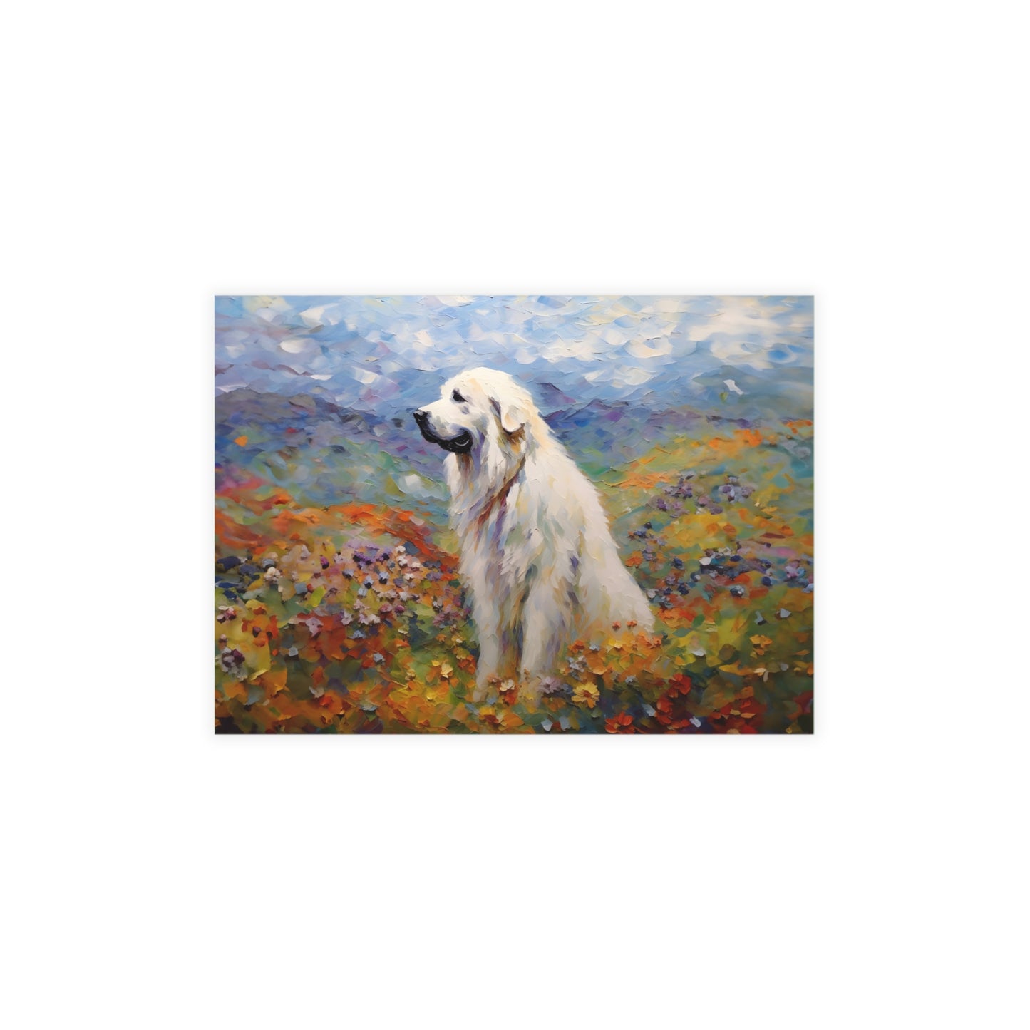 Great Pyrenees Monet Postcards