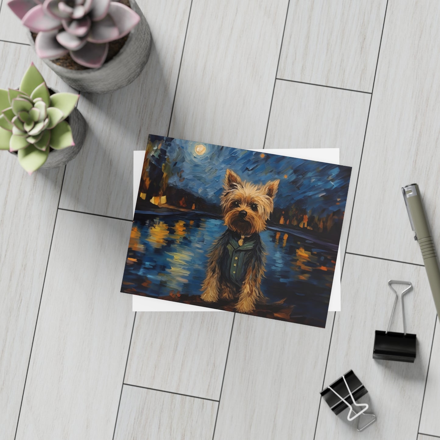 Yorkie Van Gogh Postcards