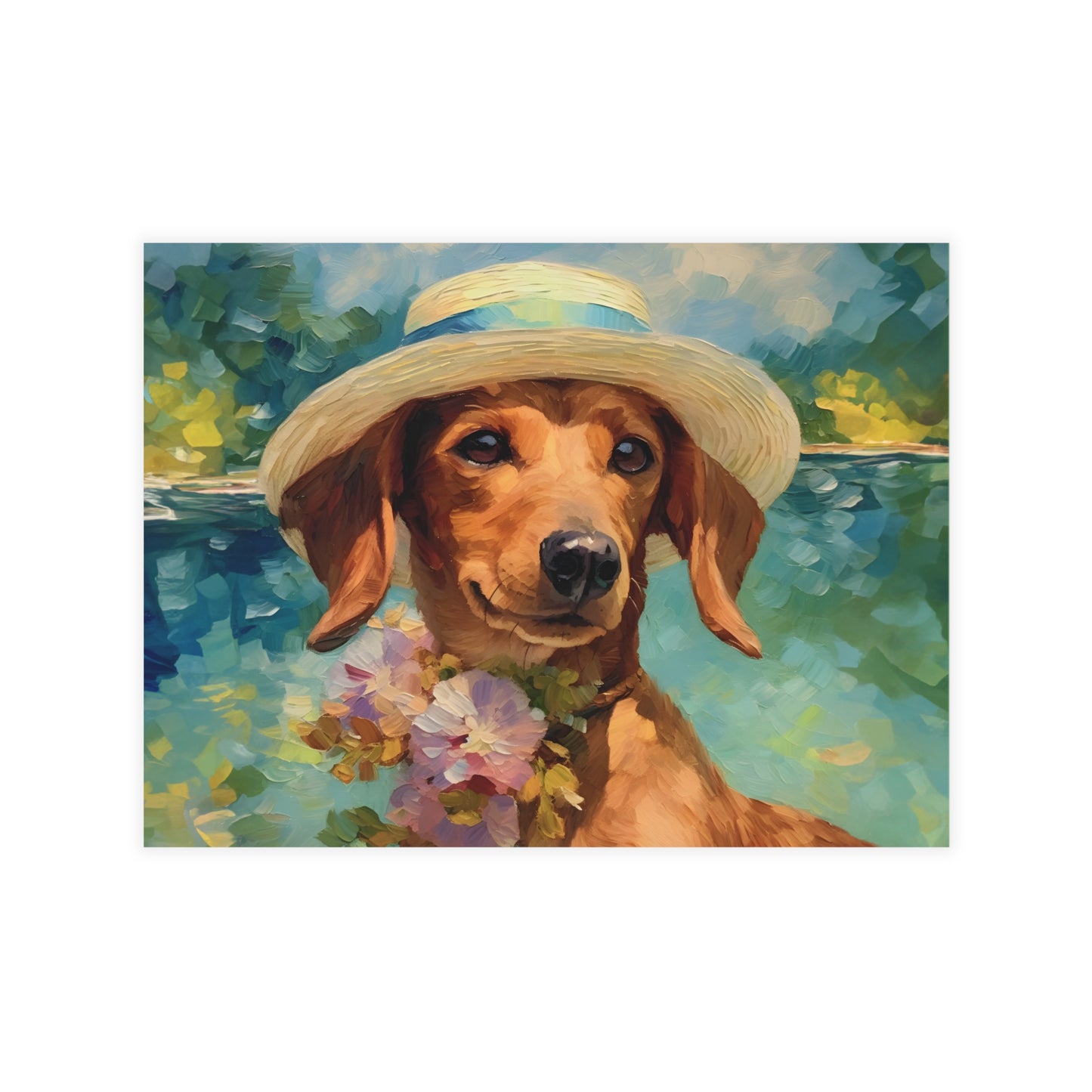 Dachshund Monet Postcards