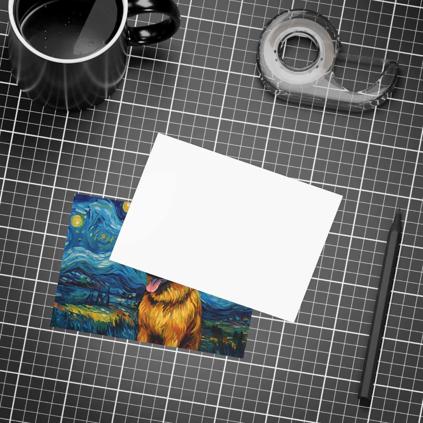 German Shepherd Van Gogh Postcards