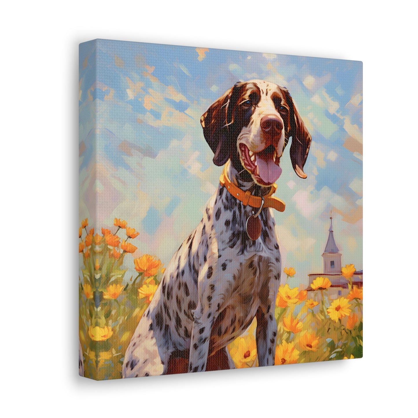 German Shorthaired Pointer Monet Canvas Print