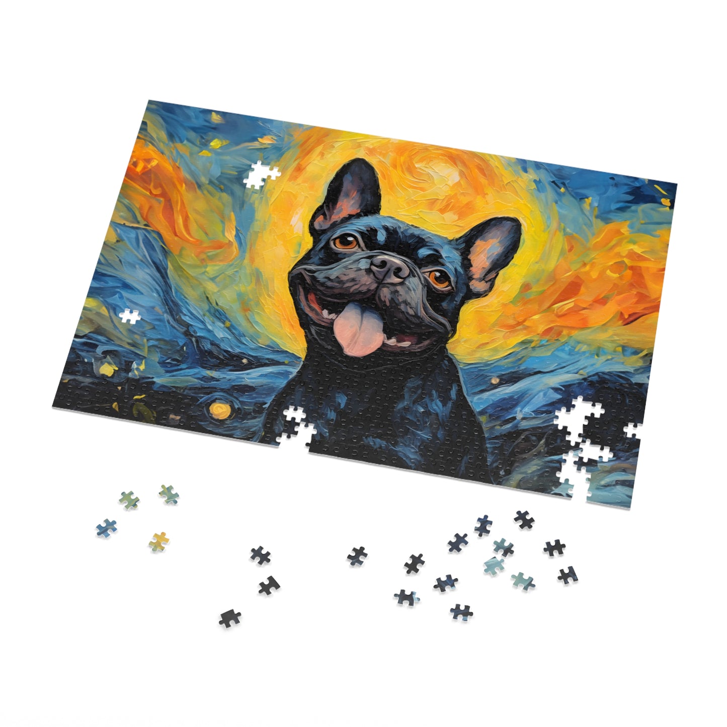 French Bulldog Van Gogh Puzzle (30, 110, 252, 500,1000-Piece)