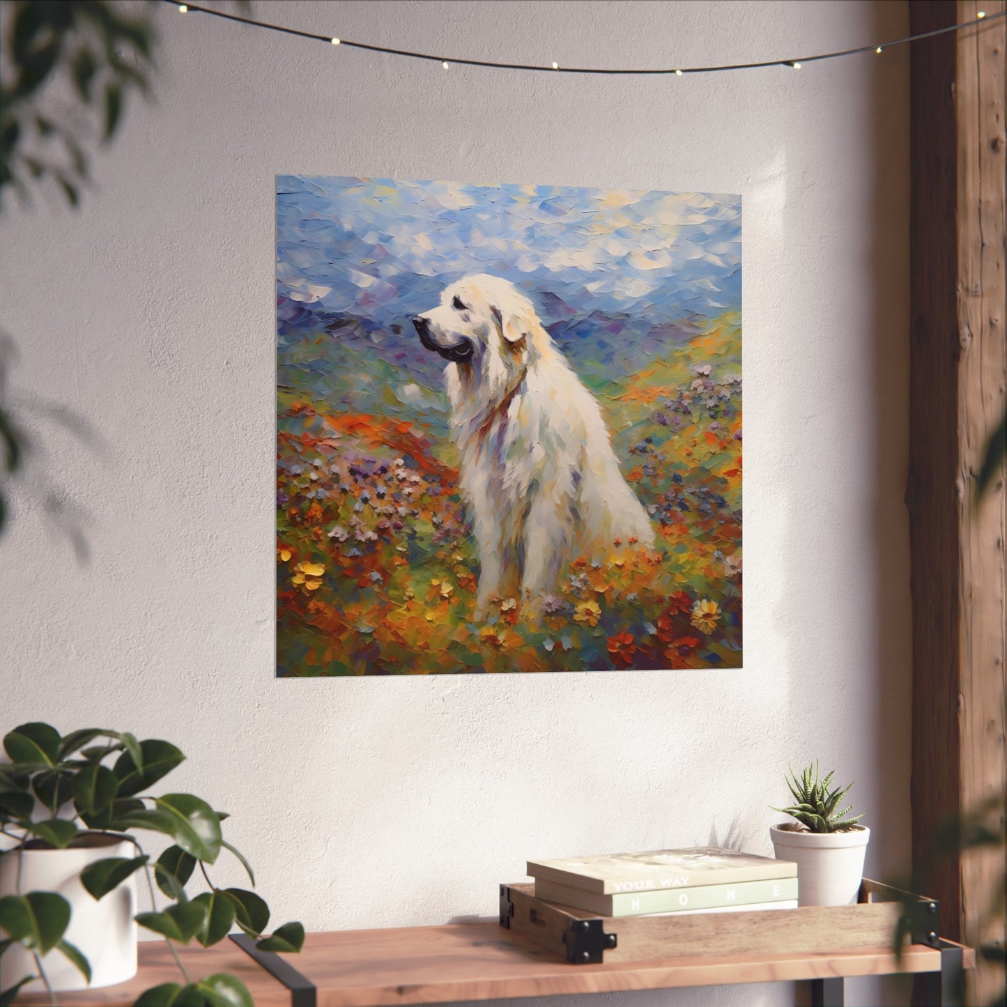 Great Pyrenees Monet Giclée Print