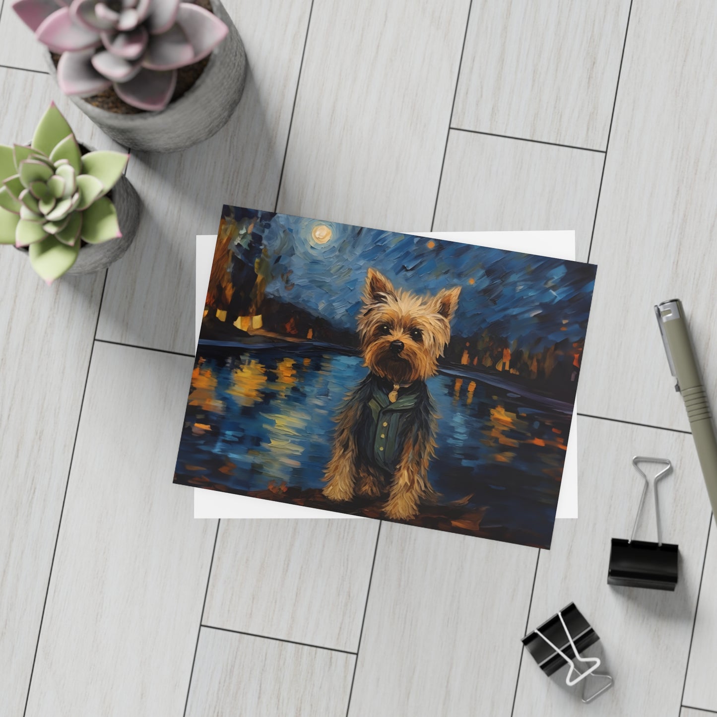 Yorkie Van Gogh Postcards