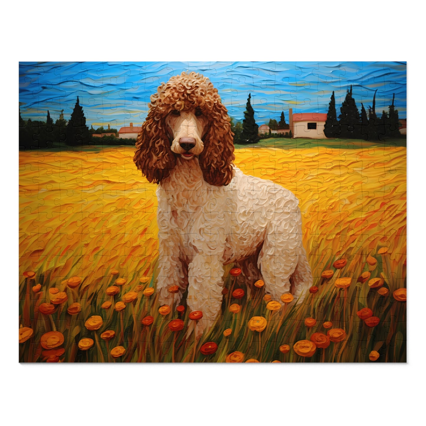 Standard Poodle Van Gogh Puzzle (30, 110, 252, 500,1000-Piece)