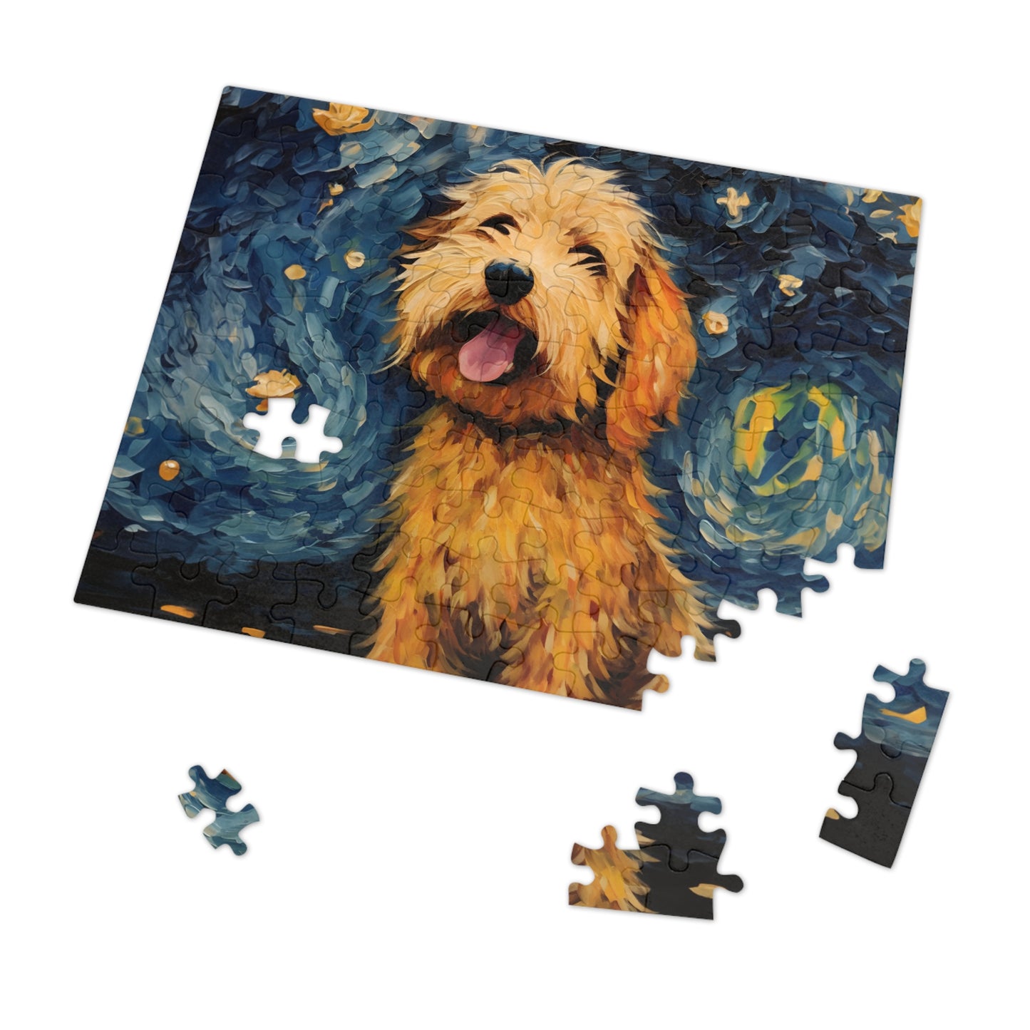 Golden Doodle Van Gogh Puzzle (30, 110, 252, 500,1000-Piece)