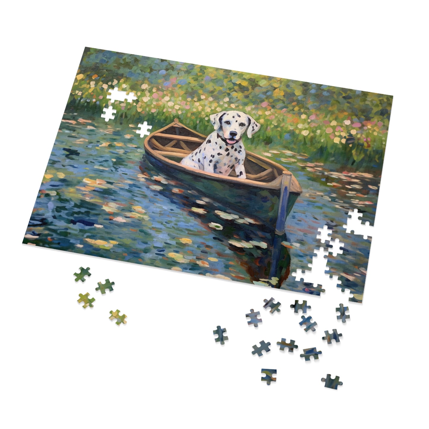 Dalmatian Monet Puzzle Jigsaw Puzzle (30, 110, 252, 500,1000-Piece)