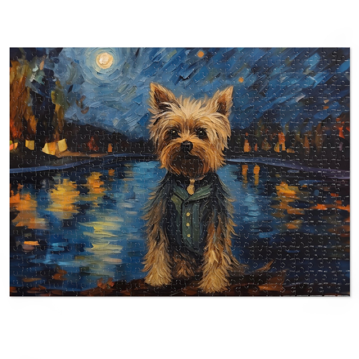 Yorkie Van Gogh Puzzle (30, 110, 252, 500,1000-Piece)