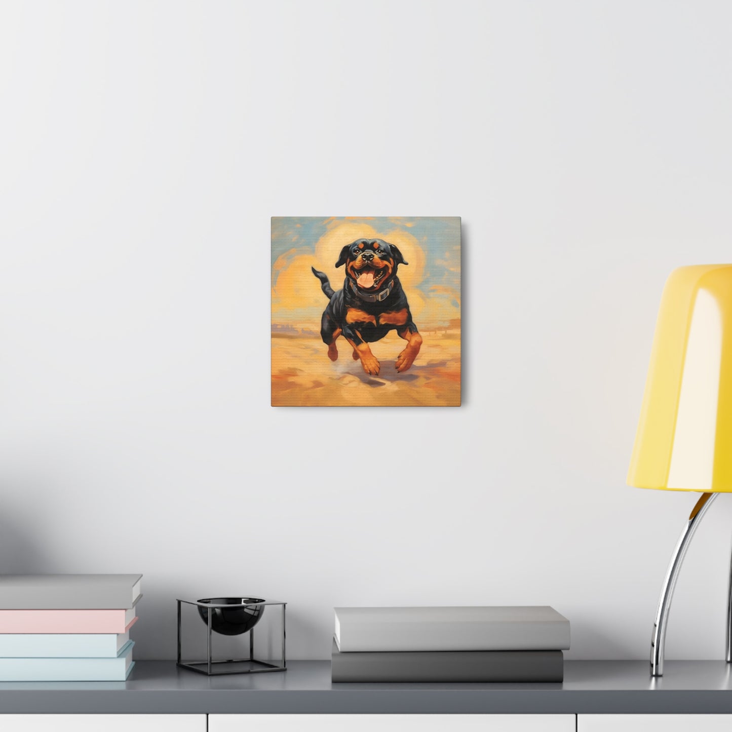 Rottweiler Dalí Canvas Print