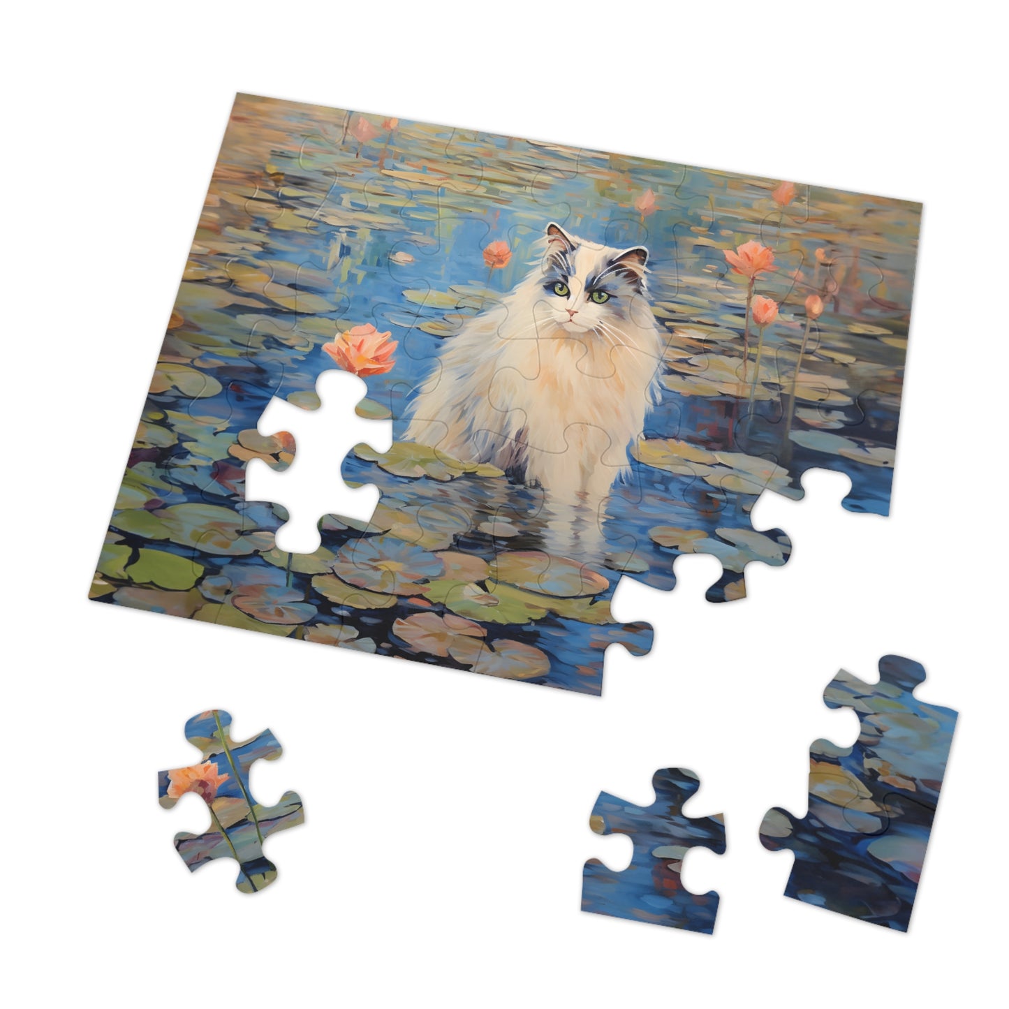 Cat Monet Puzzle (30, 110, 252, 500,1000-Piece)