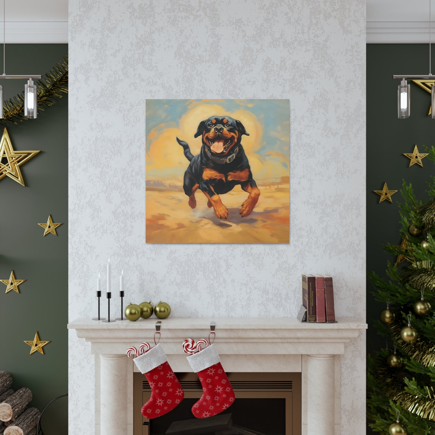 Rottweiler Dalí Canvas Print