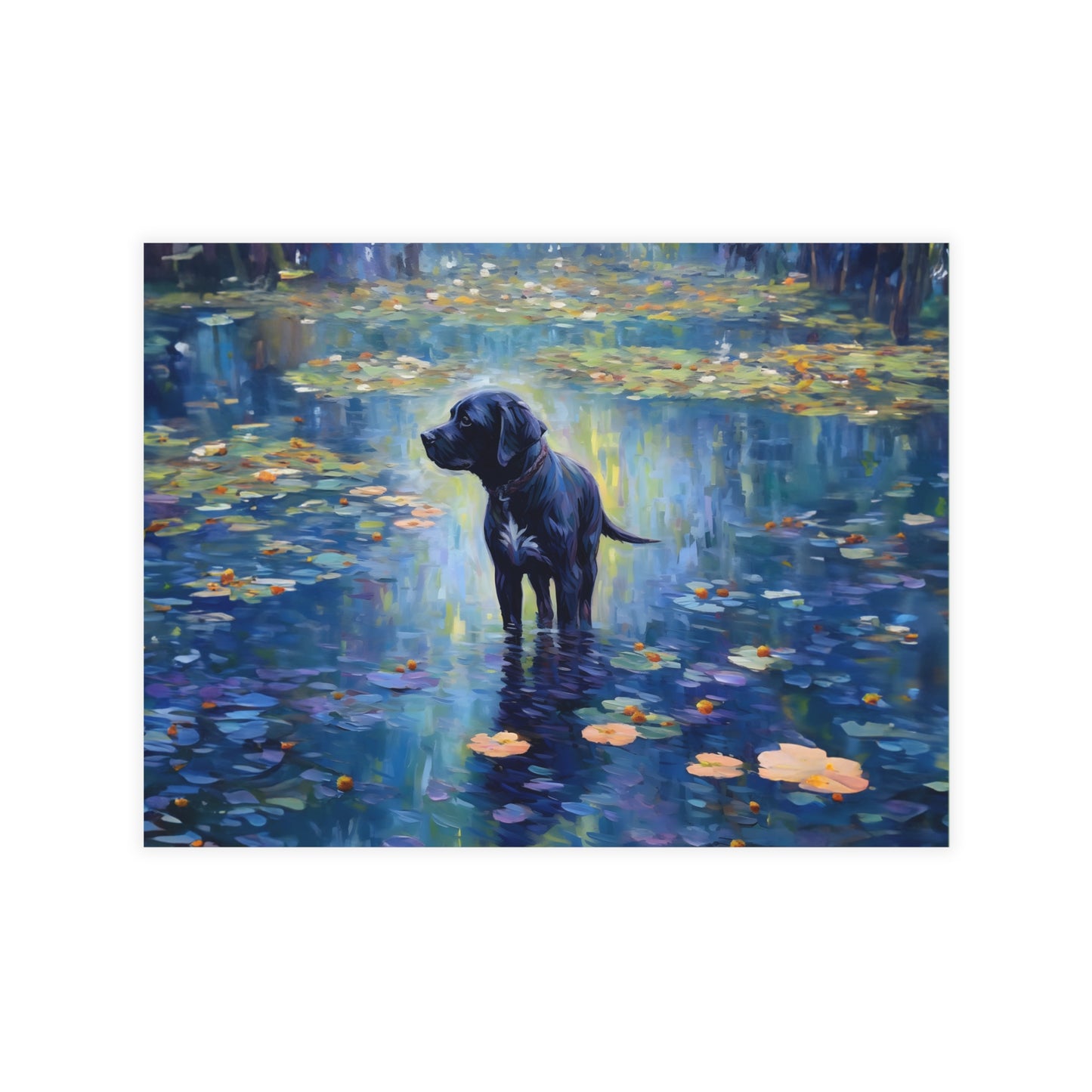 Labrador Retriever Monet Postcards