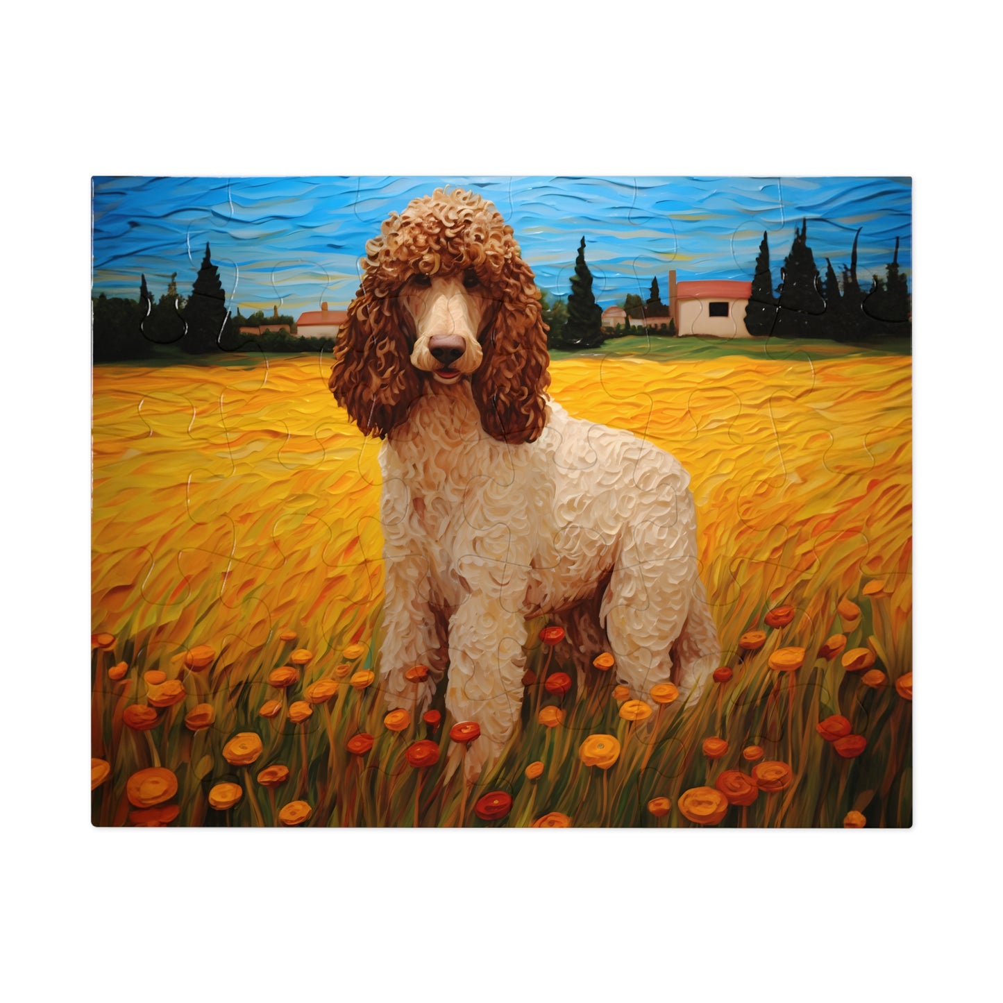 Standard Poodle Van Gogh Puzzle (30, 110, 252, 500,1000-Piece)