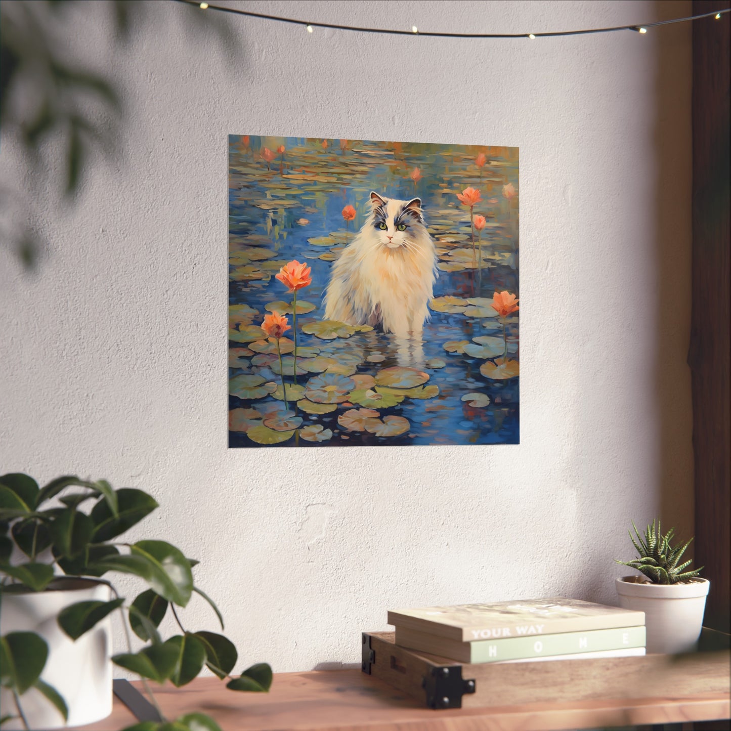 Cat Monet Giclée Print