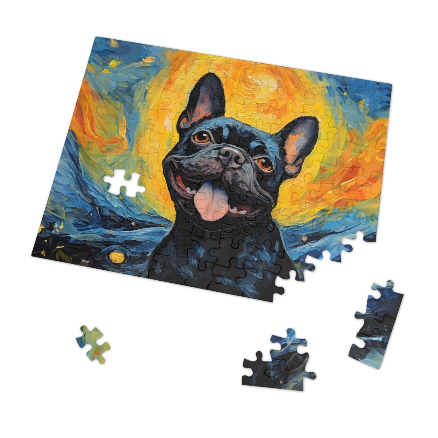 French Bulldog Van Gogh Puzzle (30, 110, 252, 500,1000-Piece)