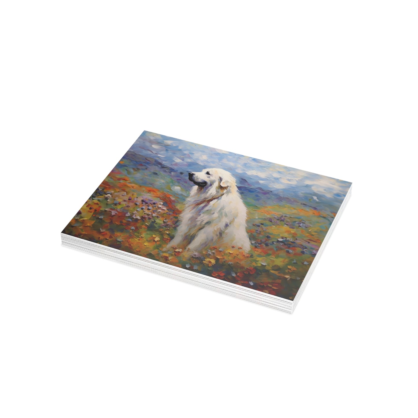 Great Pyrenees Monet Postcards