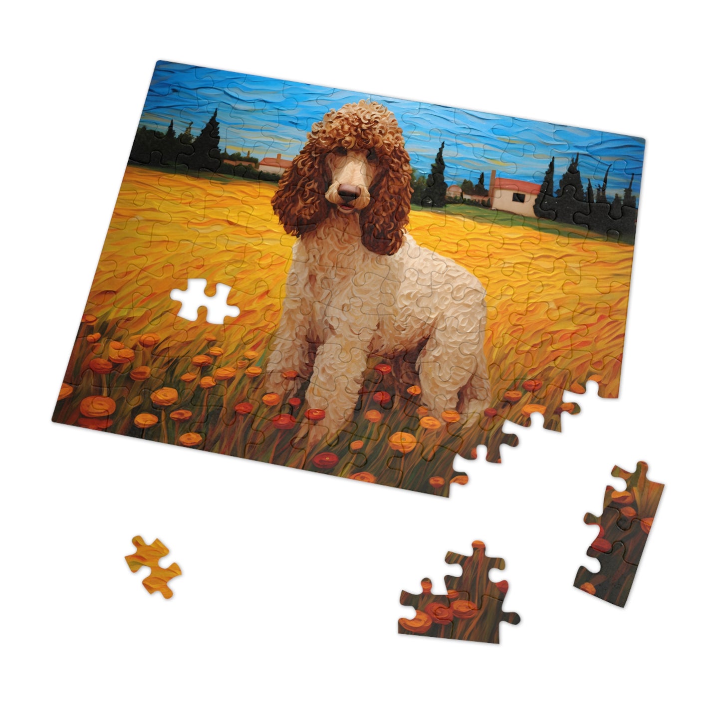 Standard Poodle Van Gogh Puzzle (30, 110, 252, 500,1000-Piece)