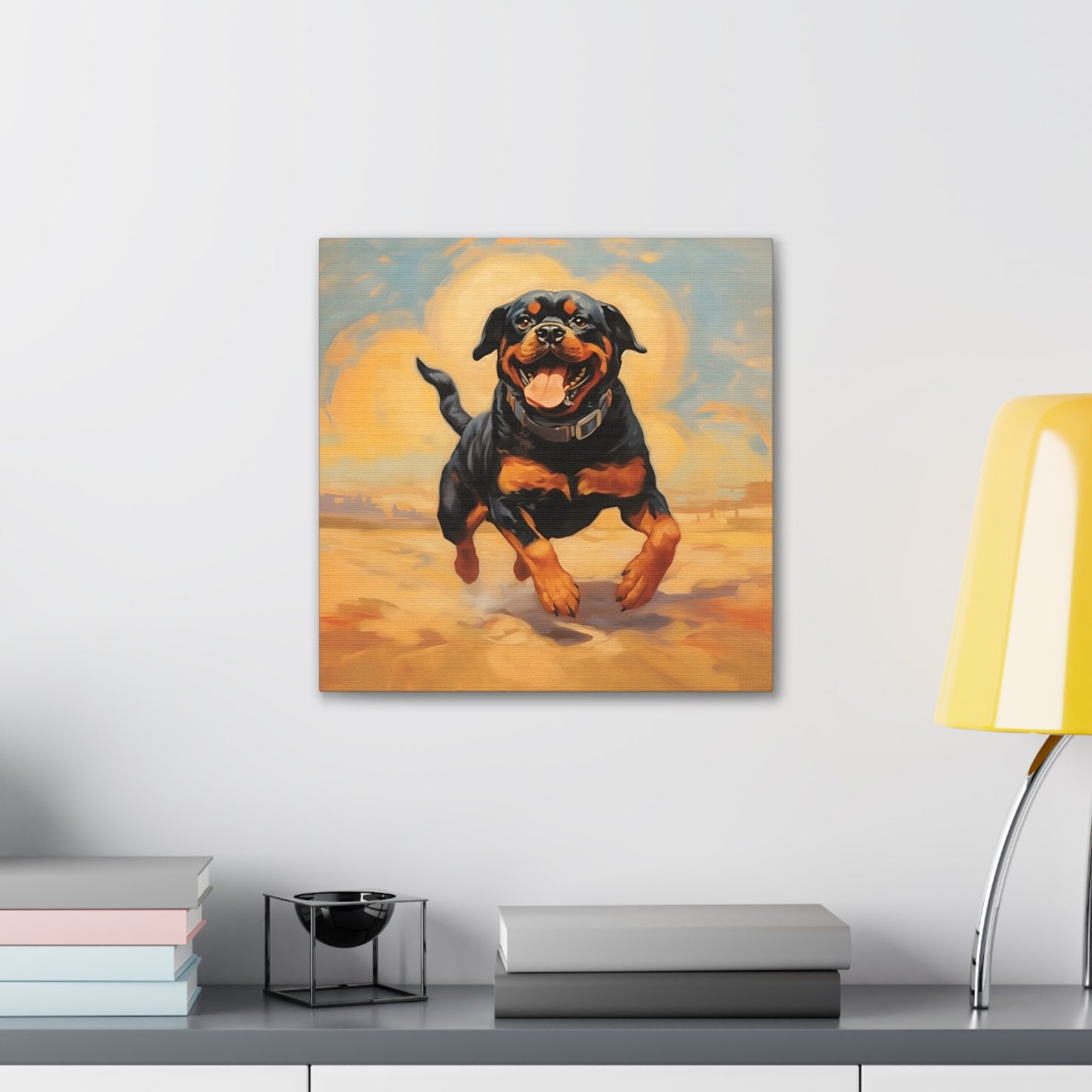 Rottweiler Dalí Canvas Print