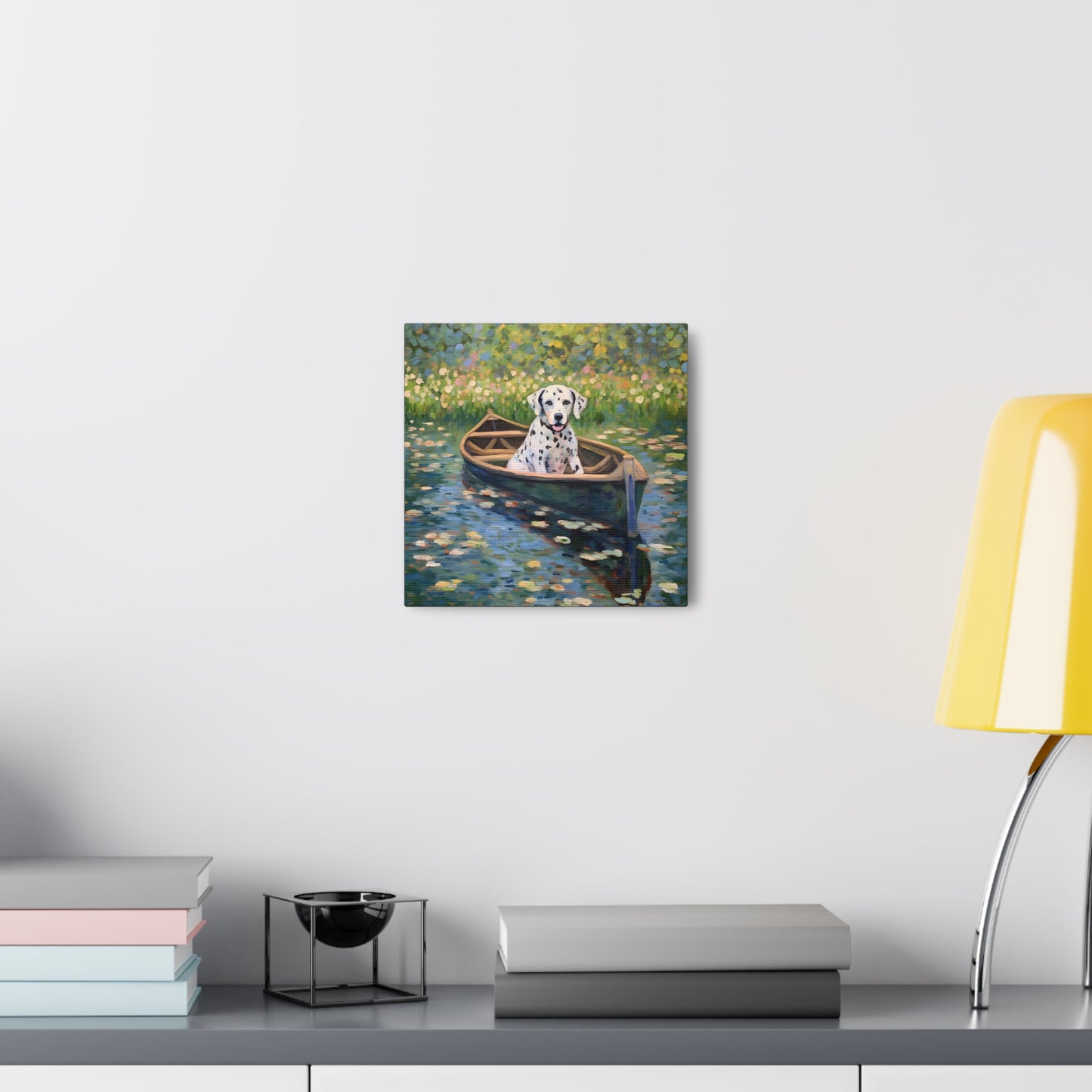 Dalmatian Monet Canvas Print