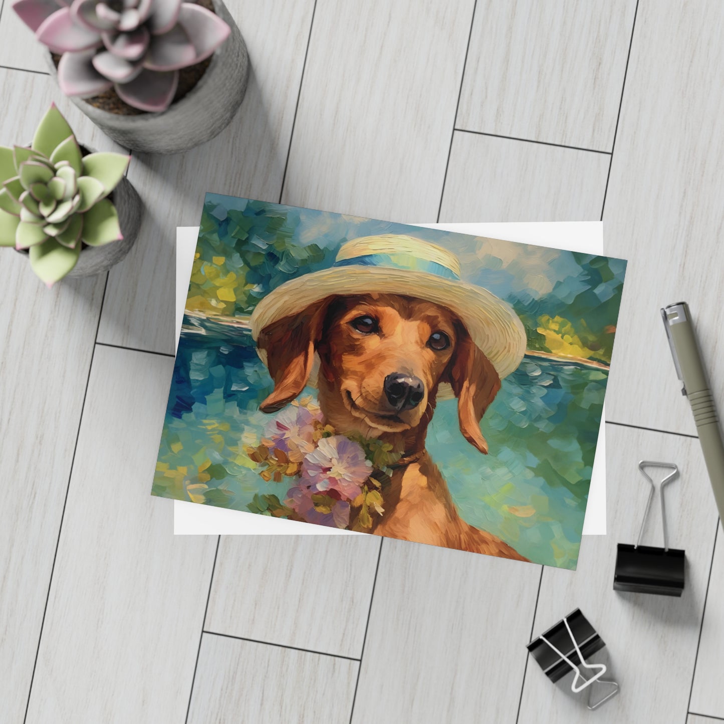 Dachshund Monet Postcards