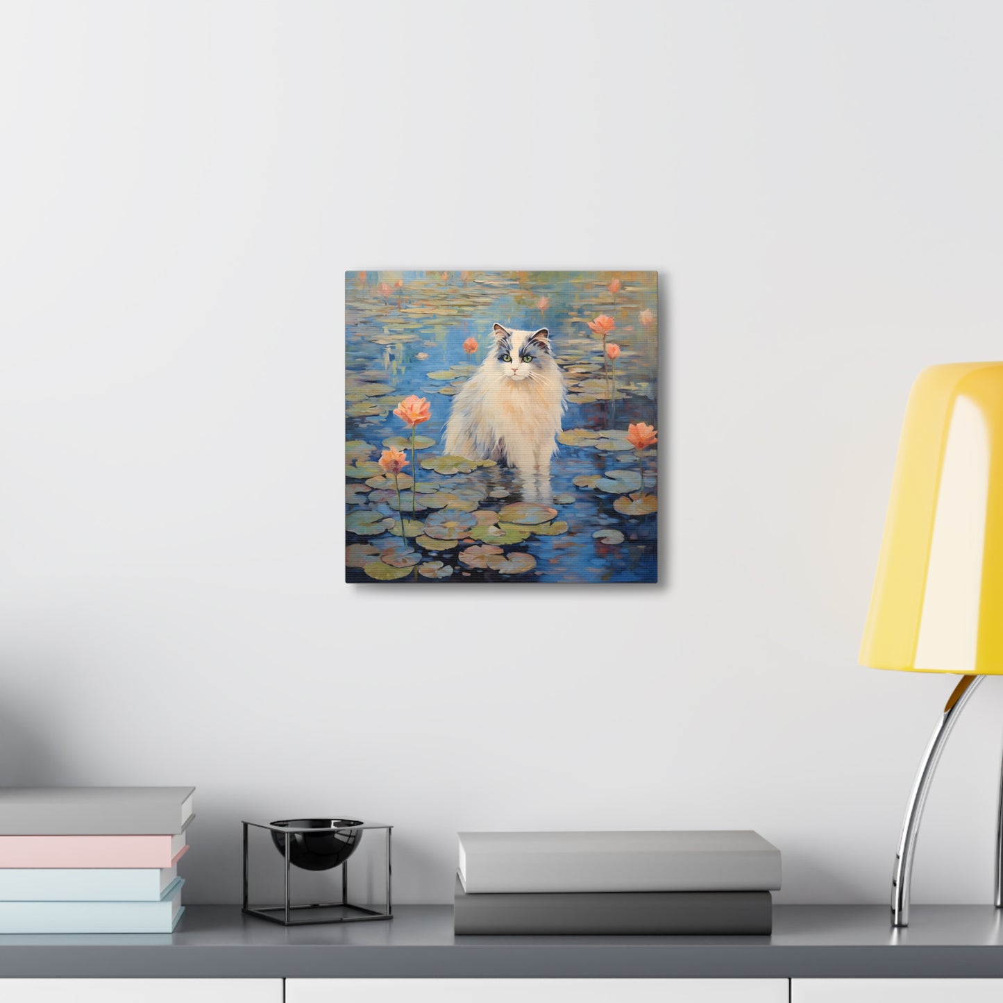 Cat Monet Canvas Print