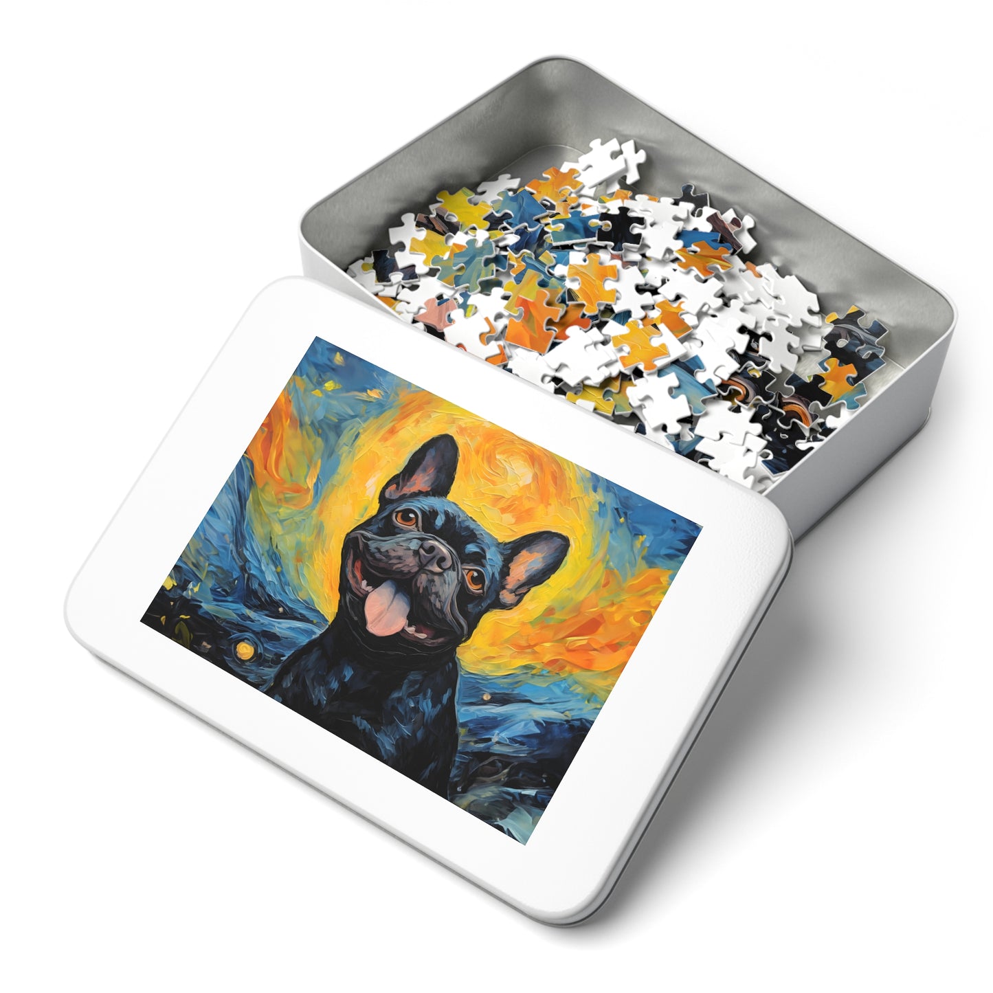 French Bulldog Van Gogh Puzzle (30, 110, 252, 500,1000-Piece)