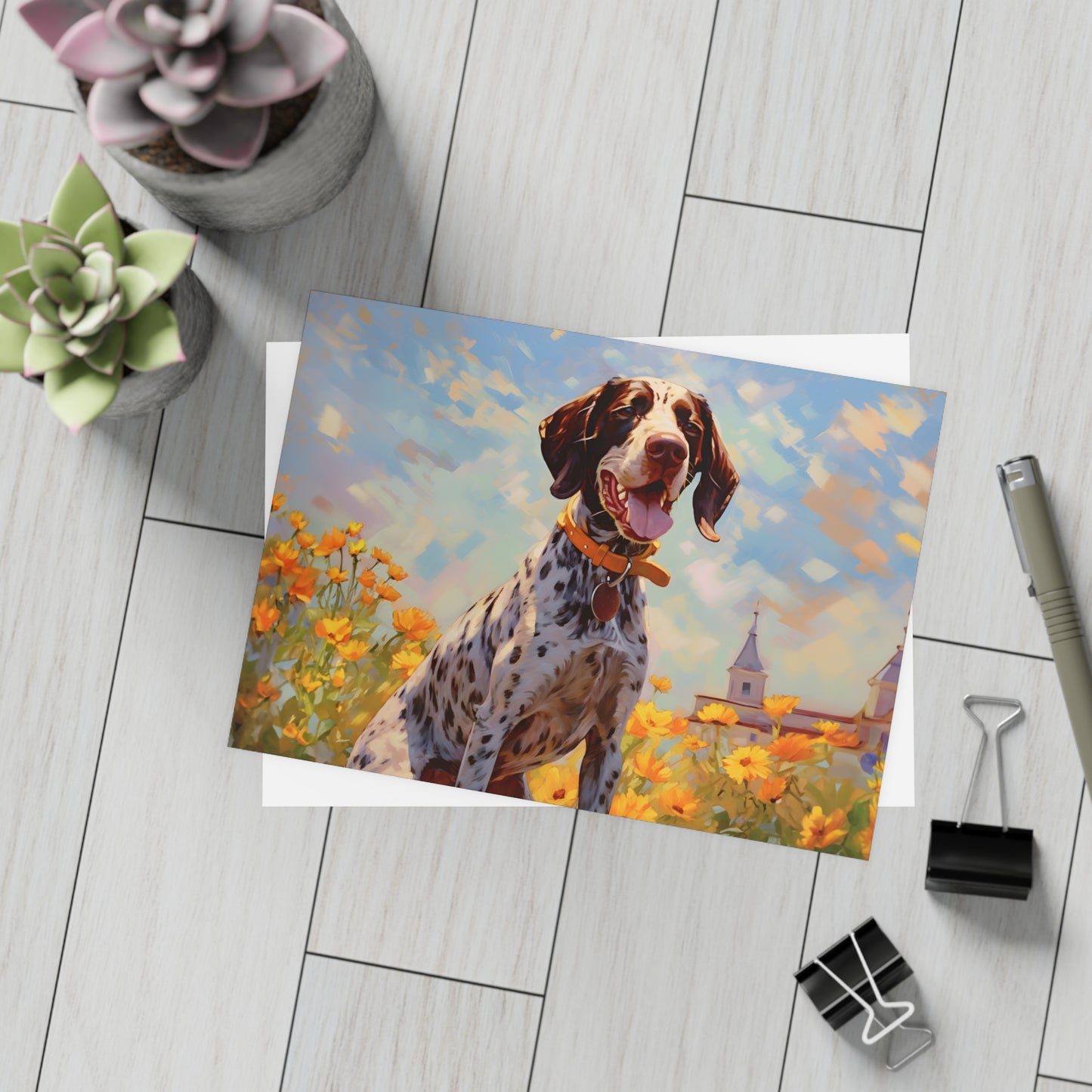 German Shorthaired Pointer Monet Postcards