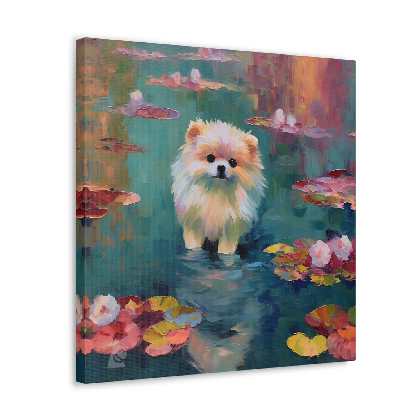 Pomeranian Monet Canvas Print