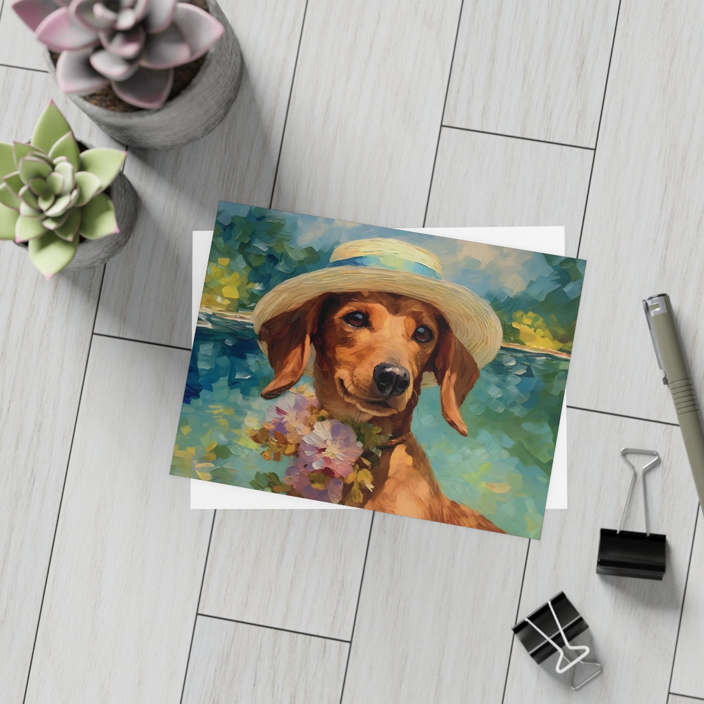 Dachshund Monet Postcards