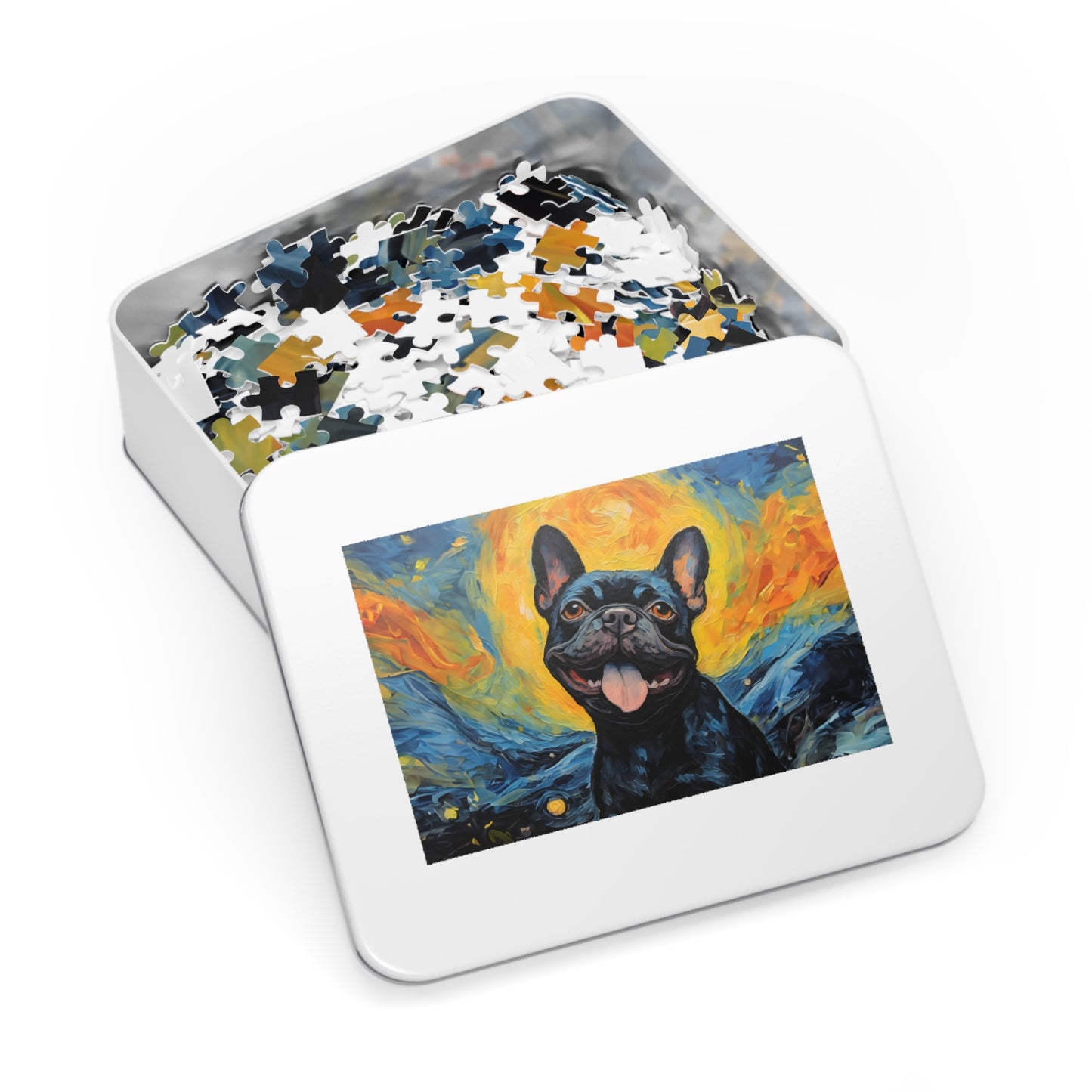 French Bulldog Van Gogh Puzzle (30, 110, 252, 500,1000-Piece)