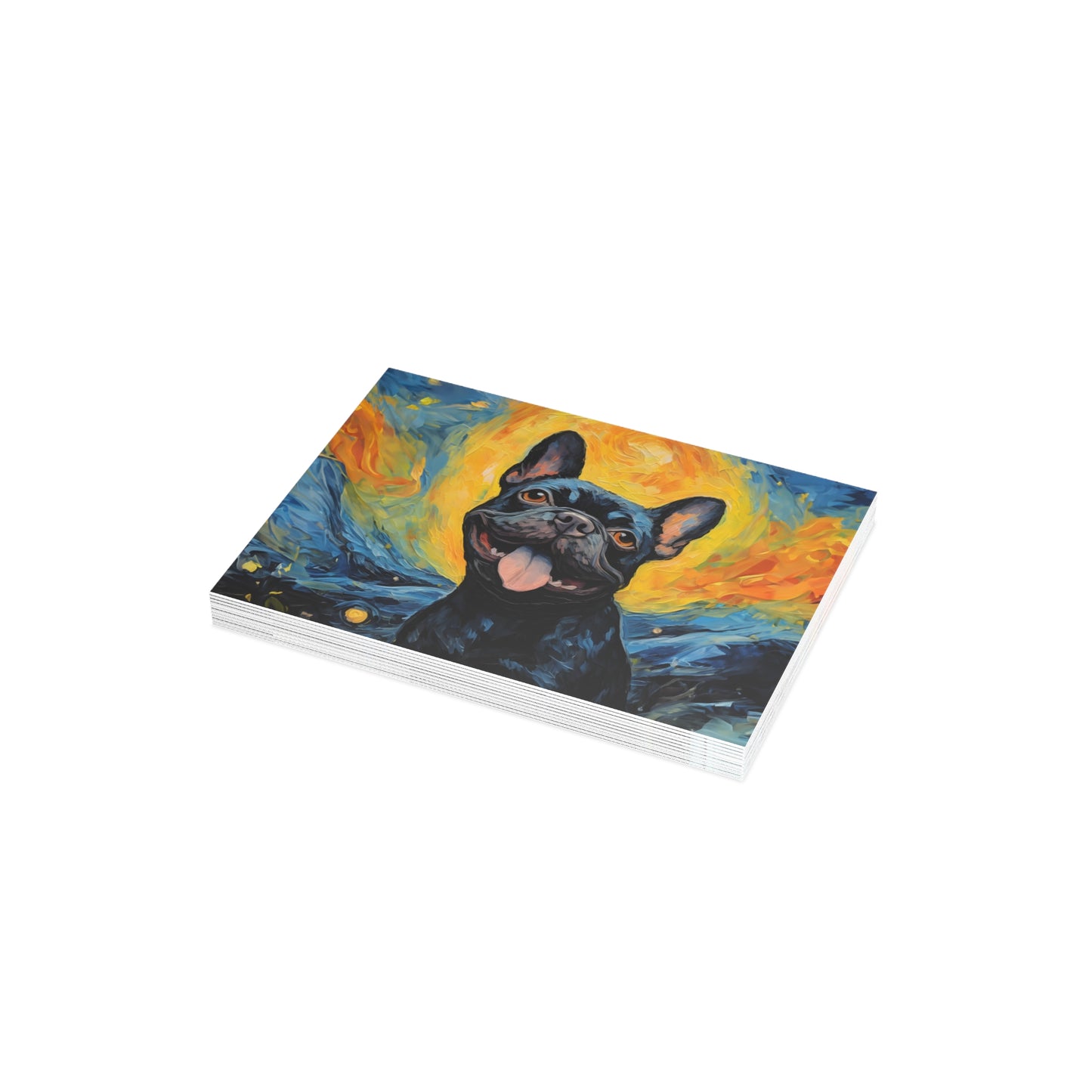 French Bulldog Van Gogh Postcards