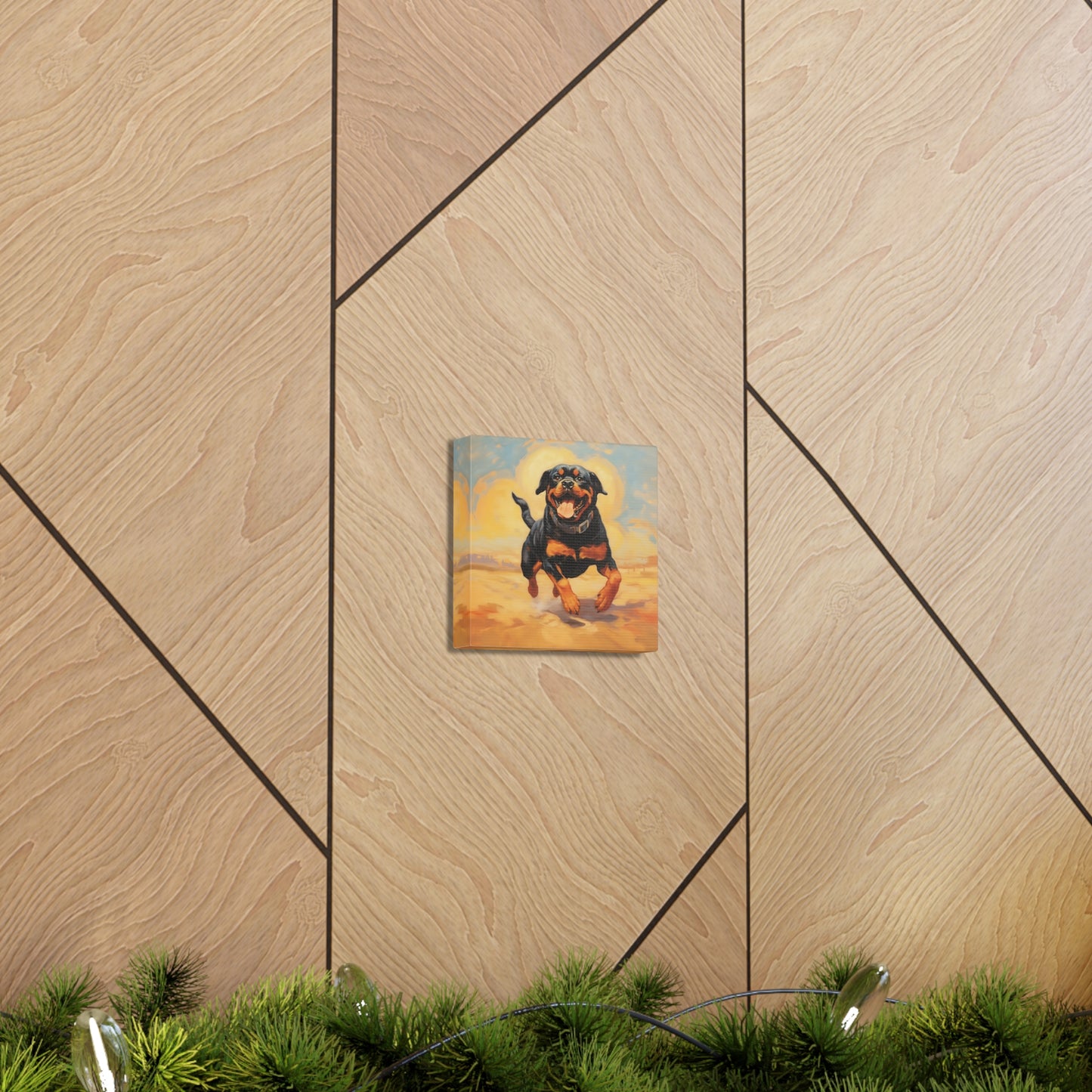 Rottweiler Dalí Canvas Print