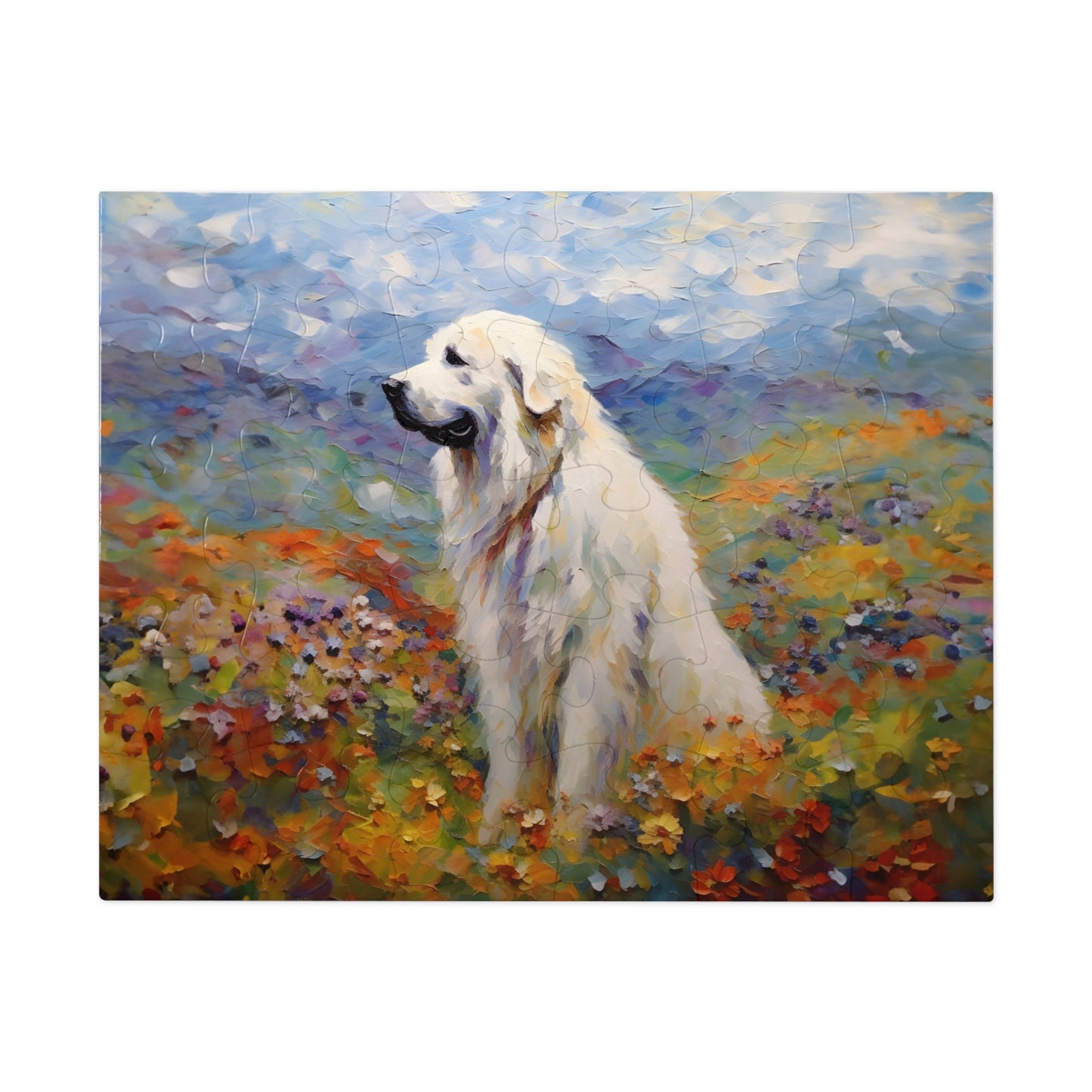 Great Pyrenees Monet Puzzle (30, 110, 252, 500,1000-Piece)