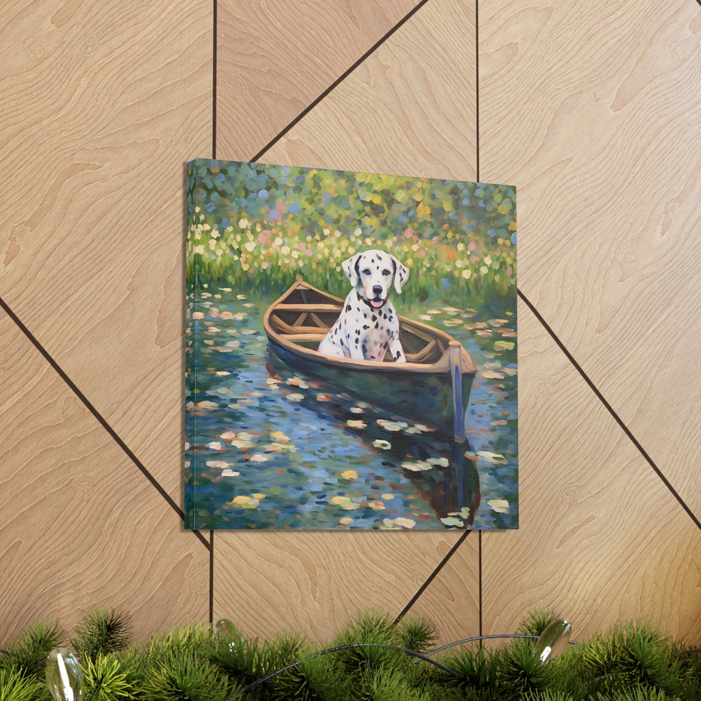 Dalmatian Monet Canvas Print