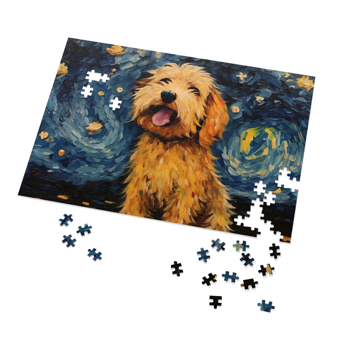 Golden Doodle Van Gogh Puzzle (30, 110, 252, 500,1000-Piece)