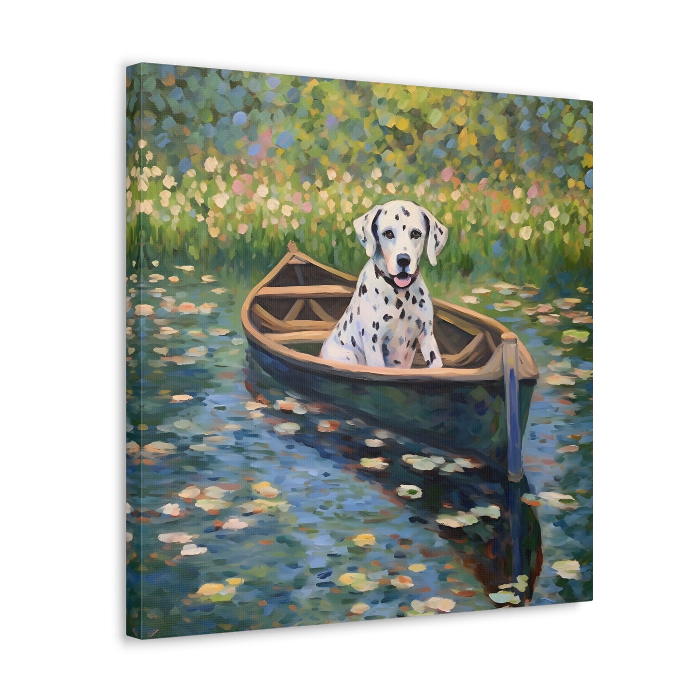 Dalmatian Monet Canvas Print