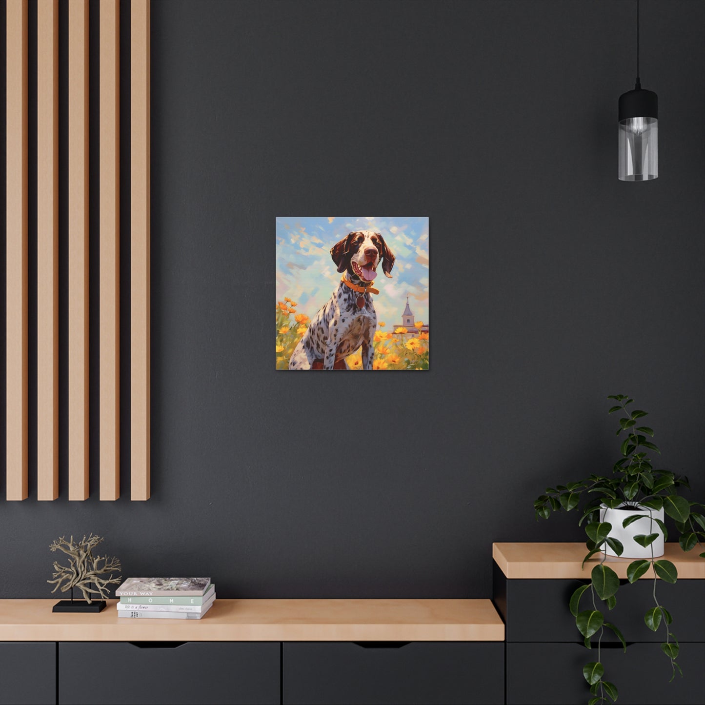 German Shorthaired Pointer Monet Canvas Print