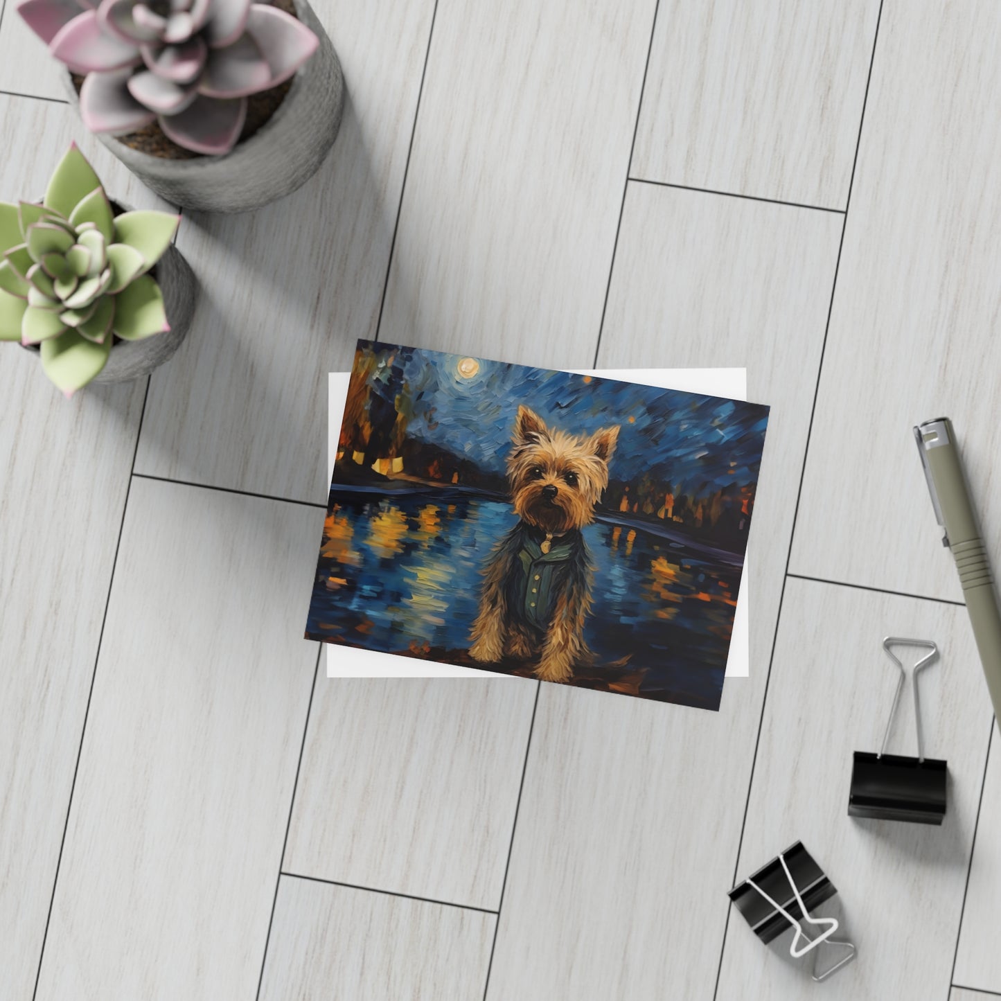 Yorkie Van Gogh Postcards