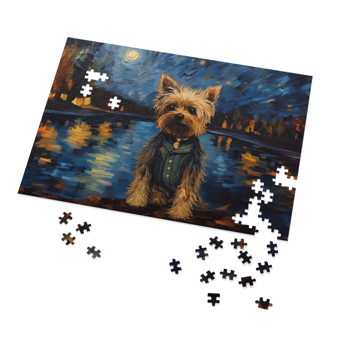 Yorkie Van Gogh Puzzle (30, 110, 252, 500,1000-Piece)