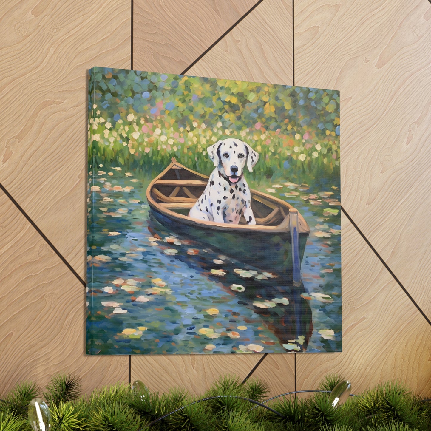 Dalmatian Monet Canvas Print