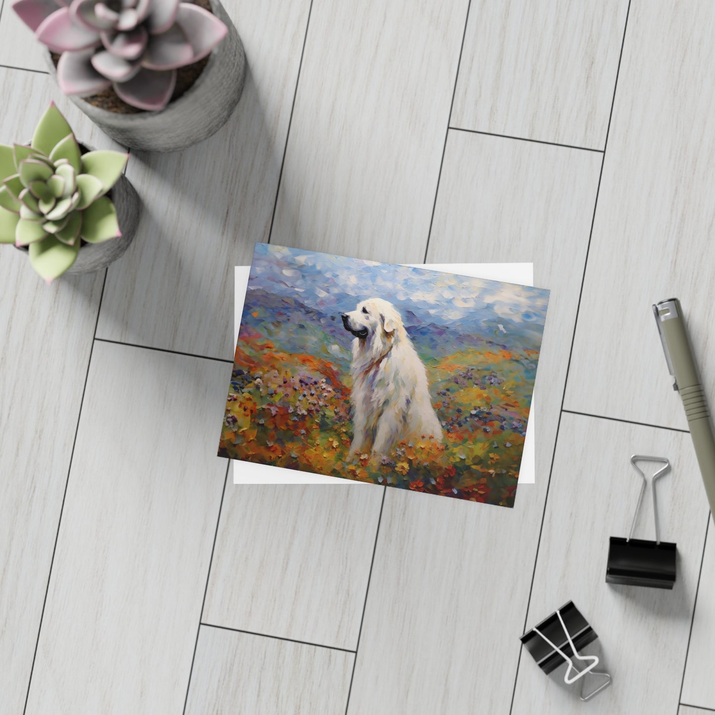 Great Pyrenees Monet Postcards