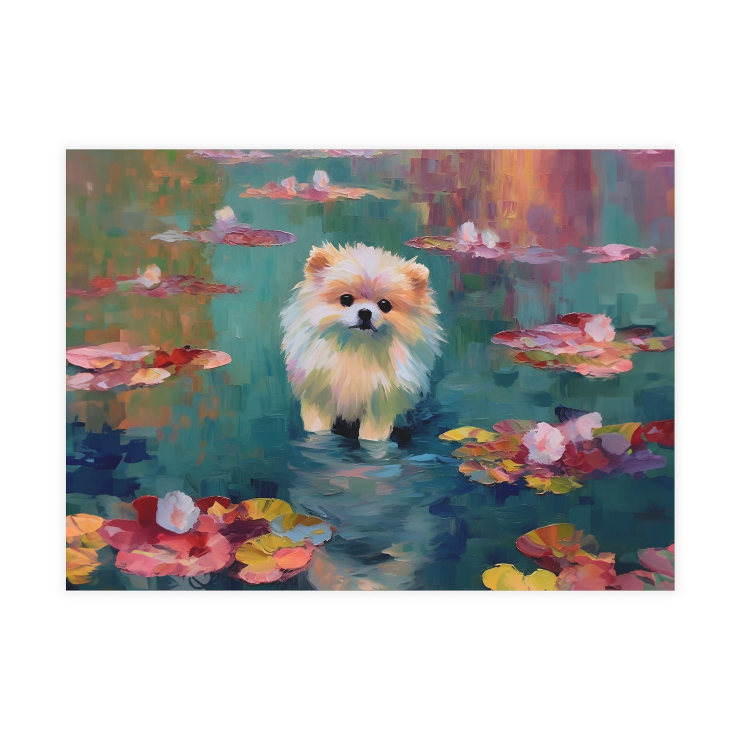 Pomeranian Monet Postcards