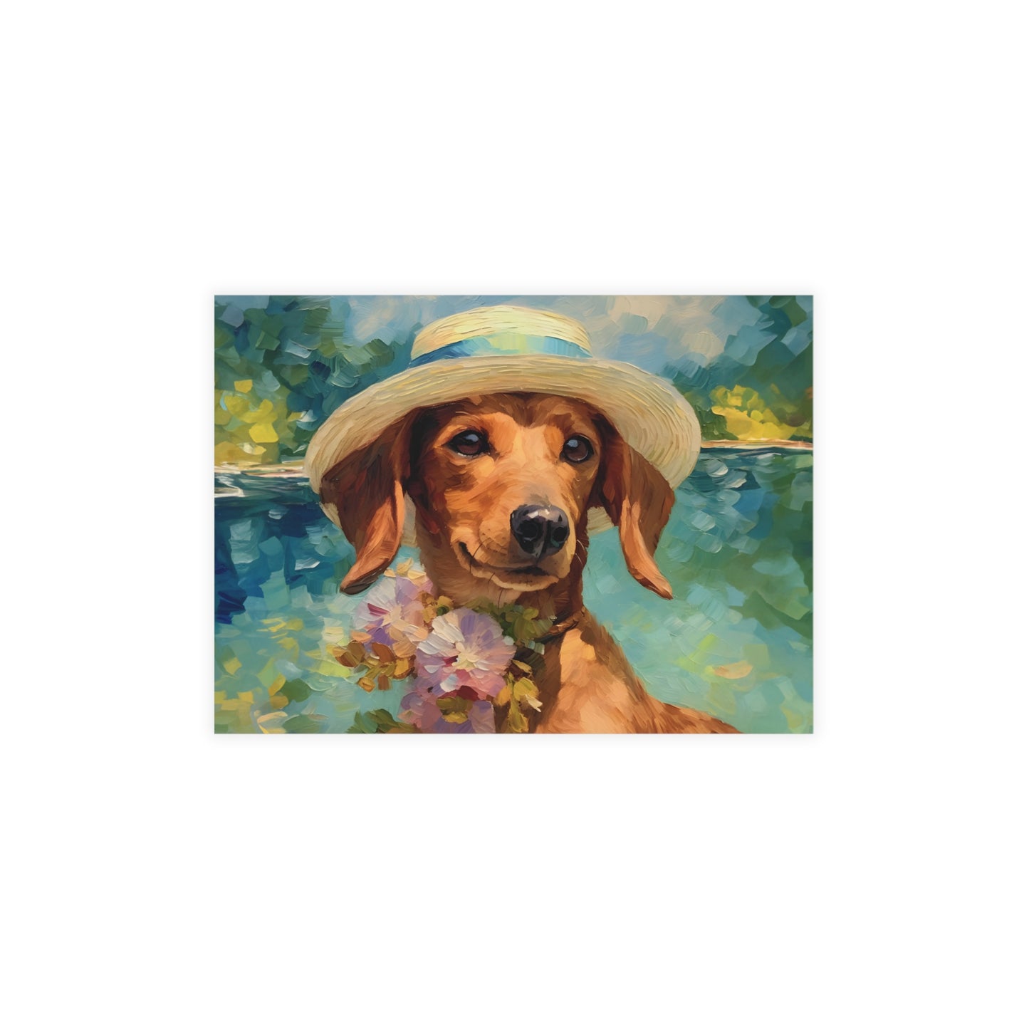 Dachshund Monet Postcards