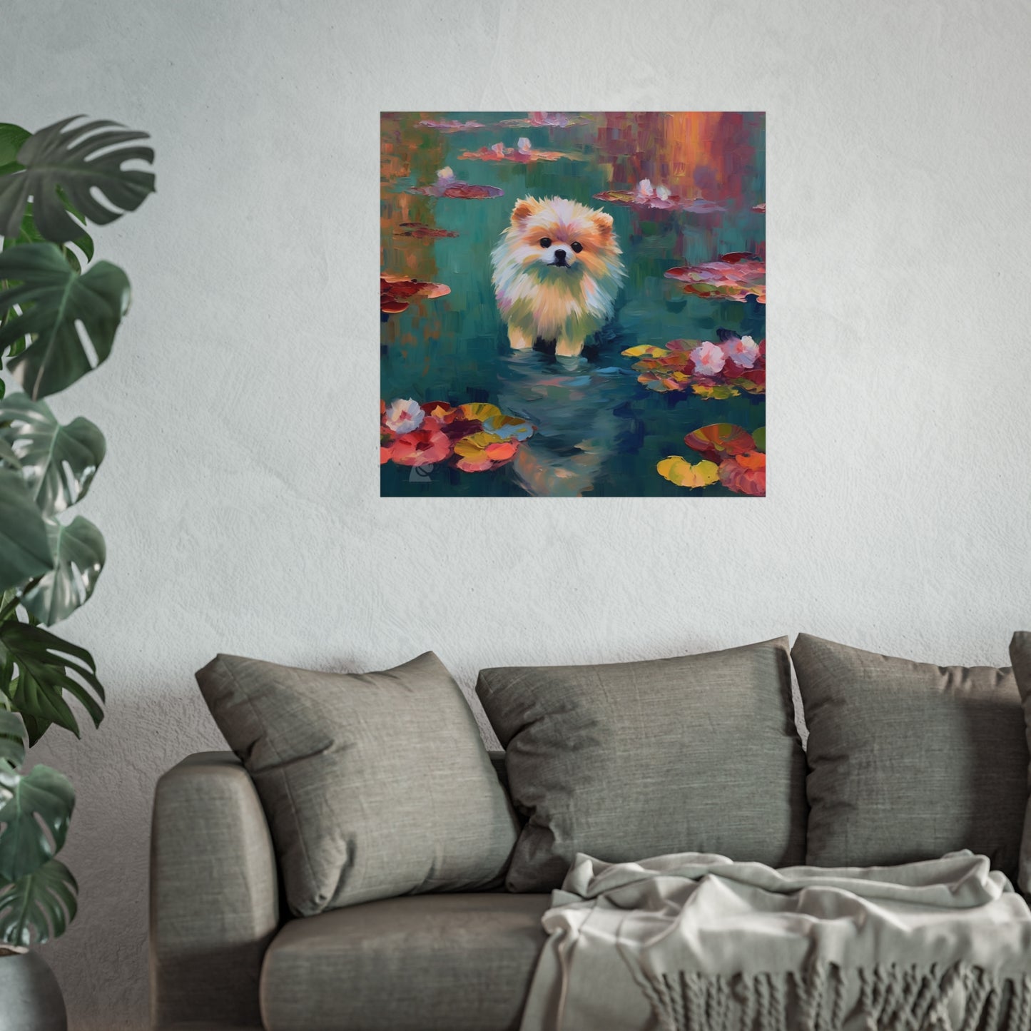 Pomeranian van Gogh Giclée