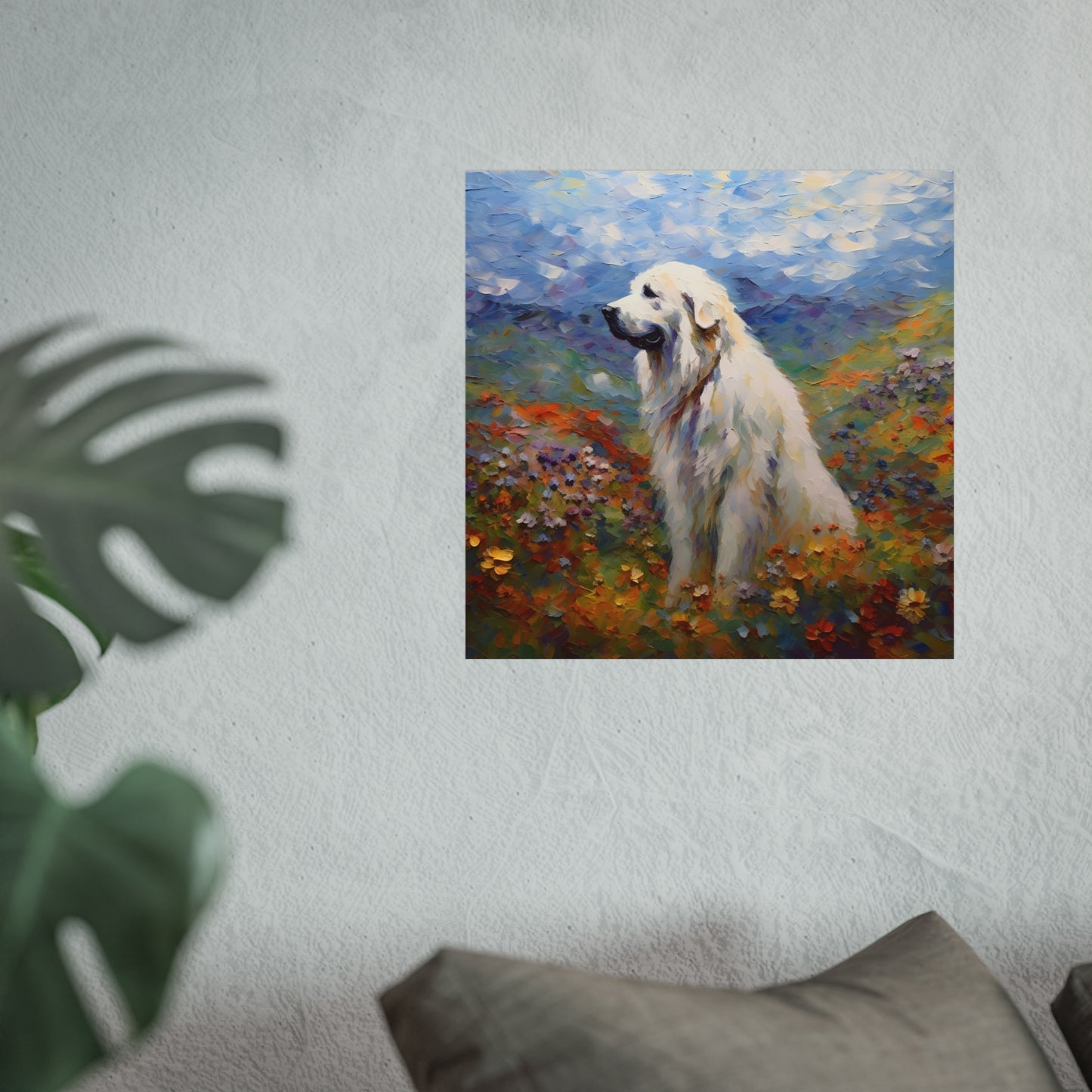 Great Pyrenees Monet Giclée Print