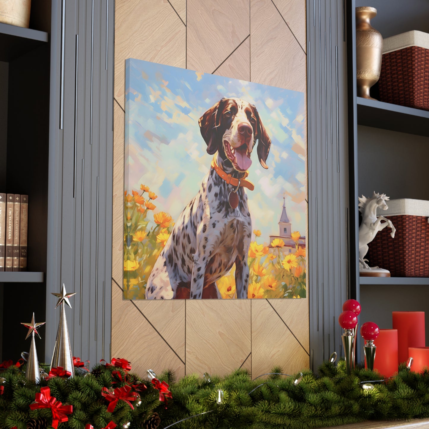 German Shorthaired Pointer Monet Canvas Print