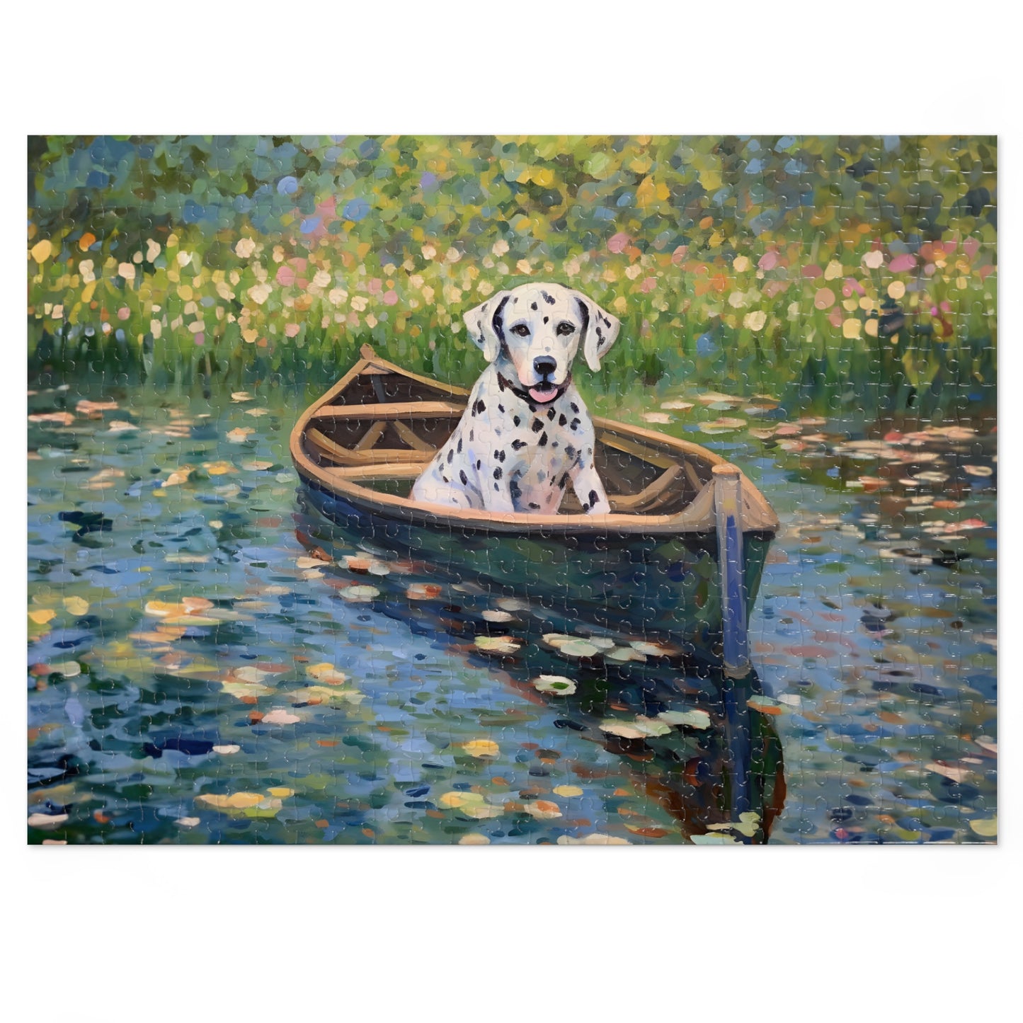 Dalmatian Monet Puzzle Jigsaw Puzzle (30, 110, 252, 500,1000-Piece)