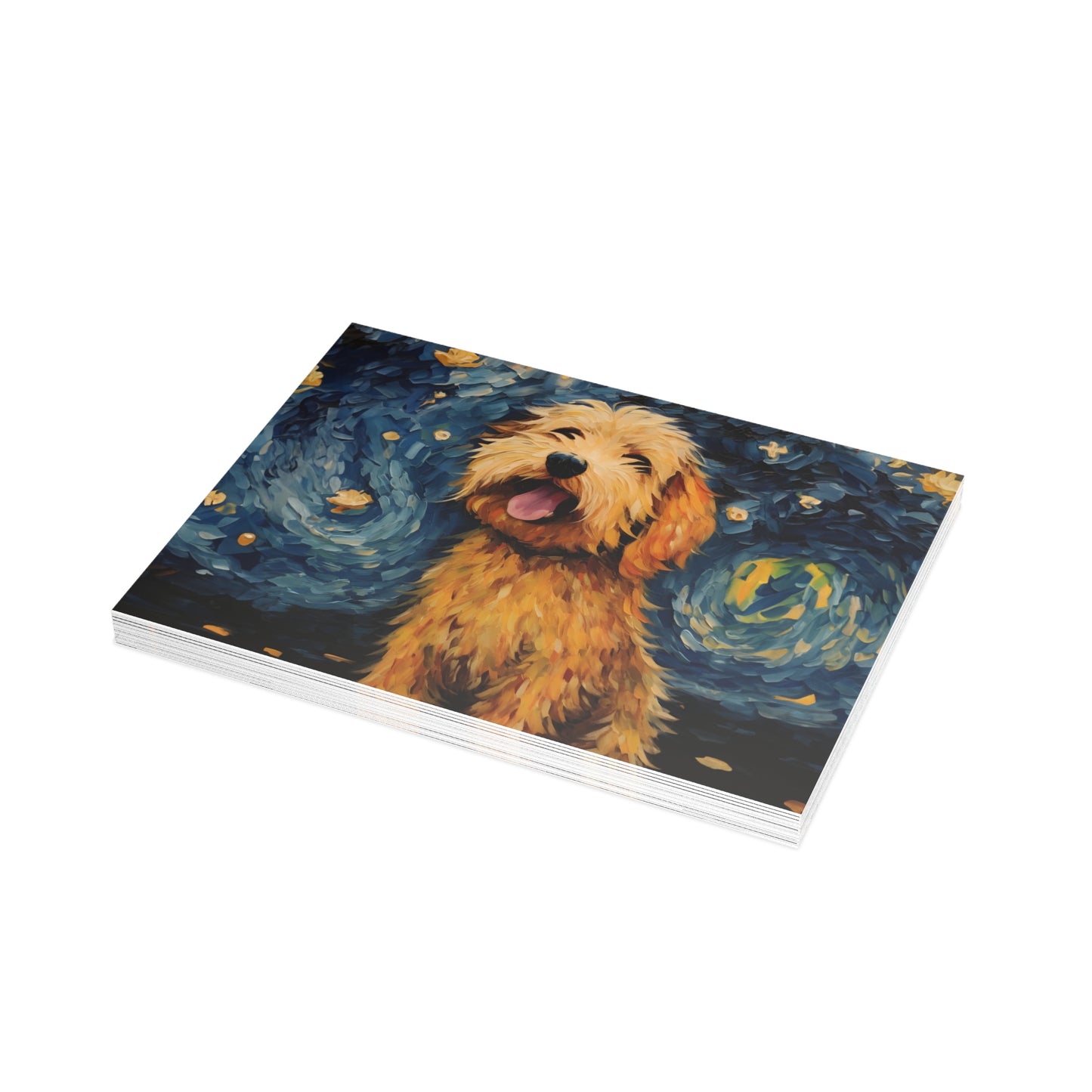 Golden Doodle Van Gogh Postcards