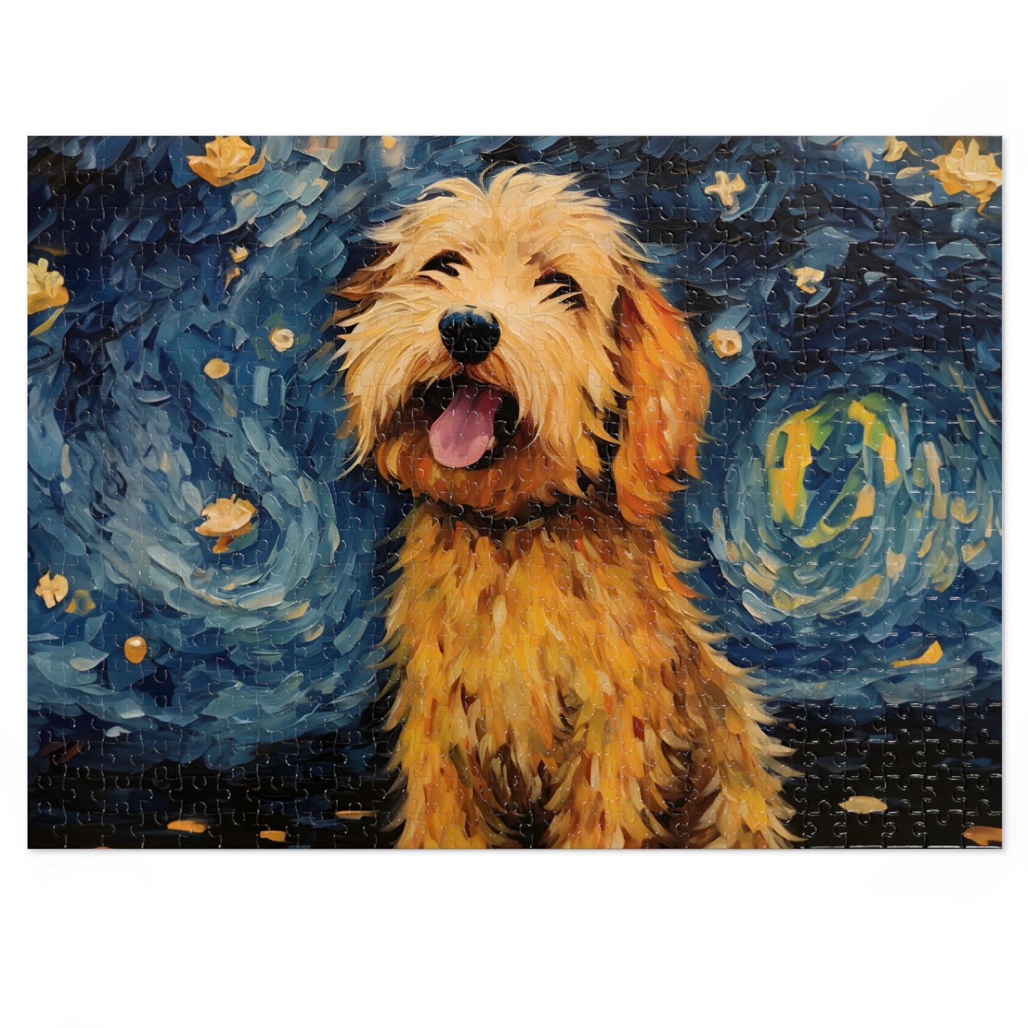 Golden Doodle Van Gogh Puzzle (30, 110, 252, 500,1000-Piece)