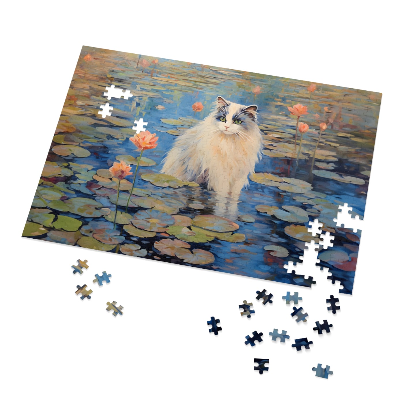 Cat Monet Puzzle (30, 110, 252, 500,1000-Piece)